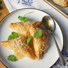 Cheesy Greek Triangles-image