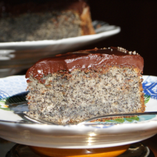 Hungarian Poppy Seed and Chocolate Ganache Cake-image