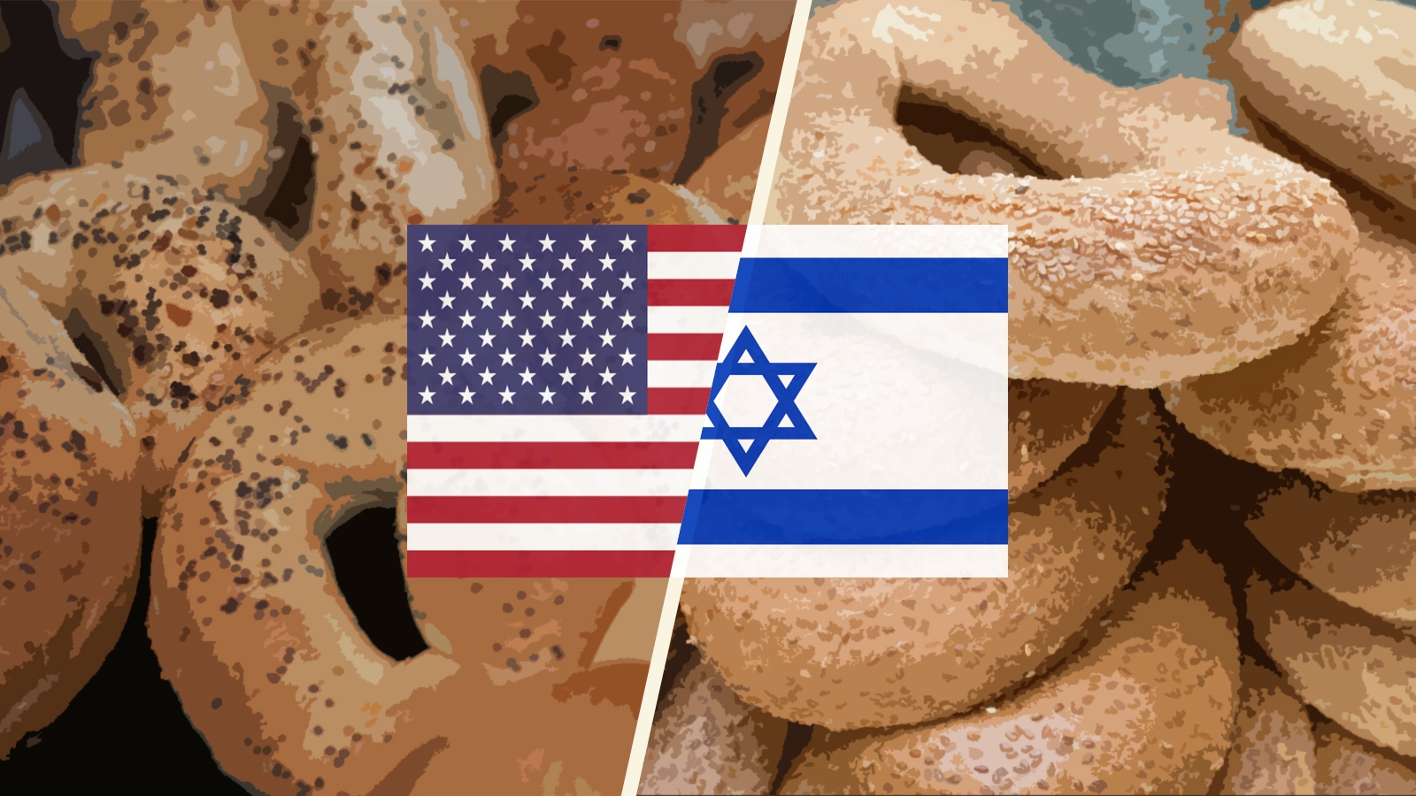 Israeli and American bagels