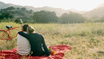 Couple on Picnic Blanket