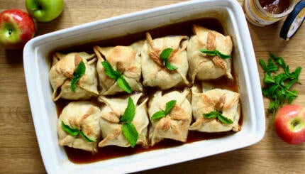apple dumplings fun Rosh Hashanah dessert