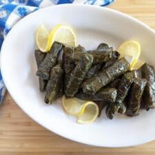 Lemony Stuffed Grape Leaves (Yaprakas) Recipe-image