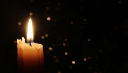 Candles Burning at Night