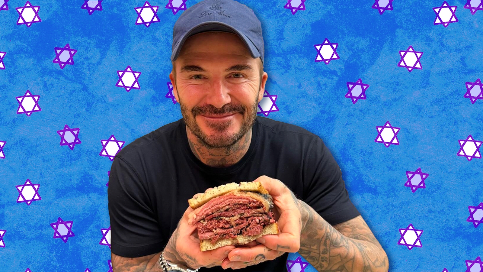 David Beckham jewish David Beckham pastrami sandwich