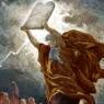 Moses breaks the tablets of the law by Dor√© - Bible
