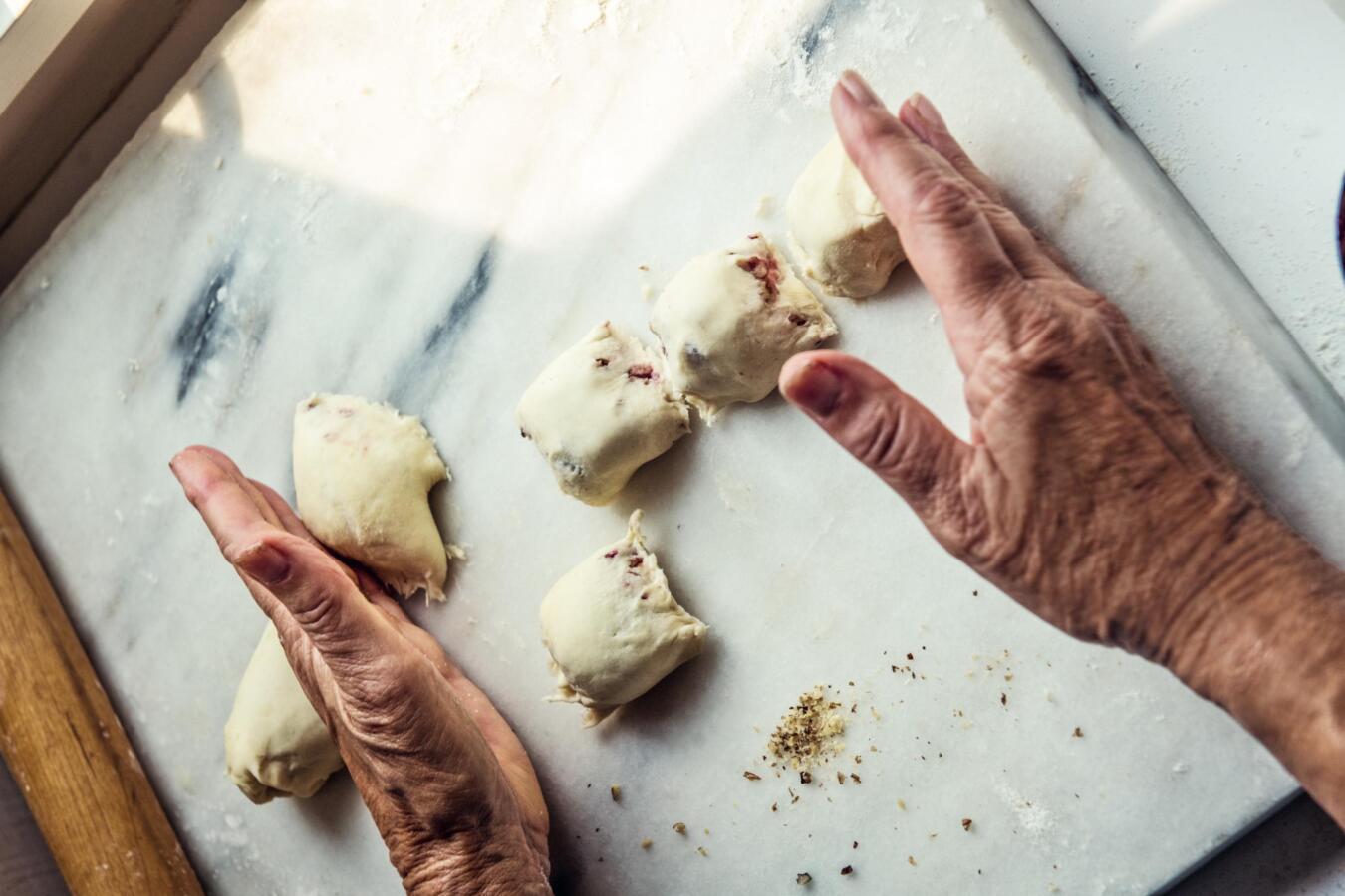 raspberry walnut Joan Nathan rugelach recipe jewish dessert cookies