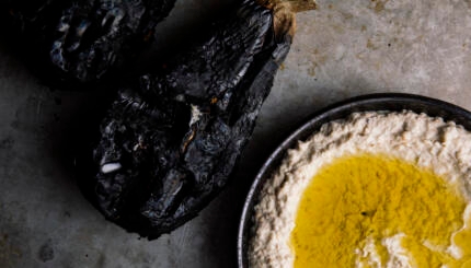 baba Ganoush recipe easy dips Israeli salami