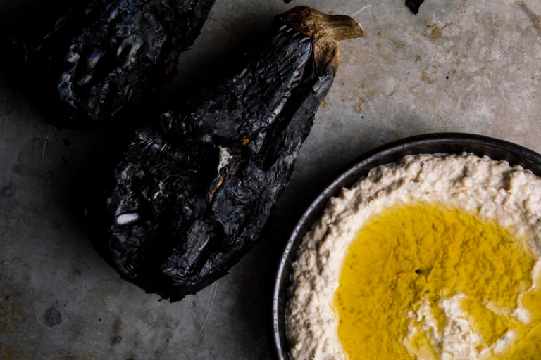 baba Ganoush recipe easy dips Israeli salami
