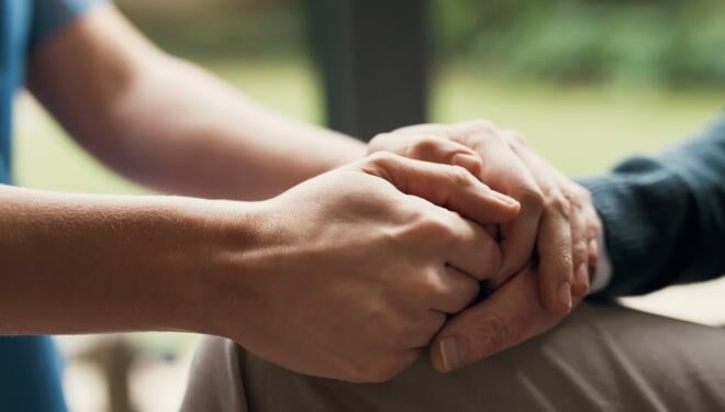 hands clasped