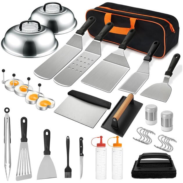 Grill Spatula Set with Enlarged Spatulas