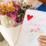 card and flowers for mother's day