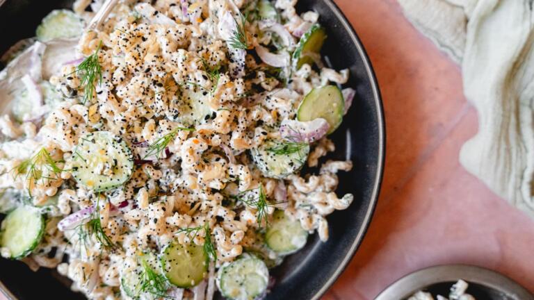 Everything bagel past salad.