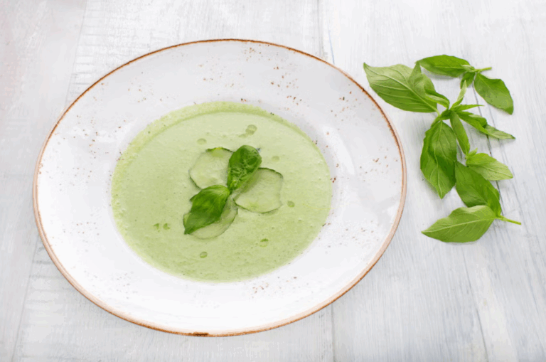 cold cumumber soup.