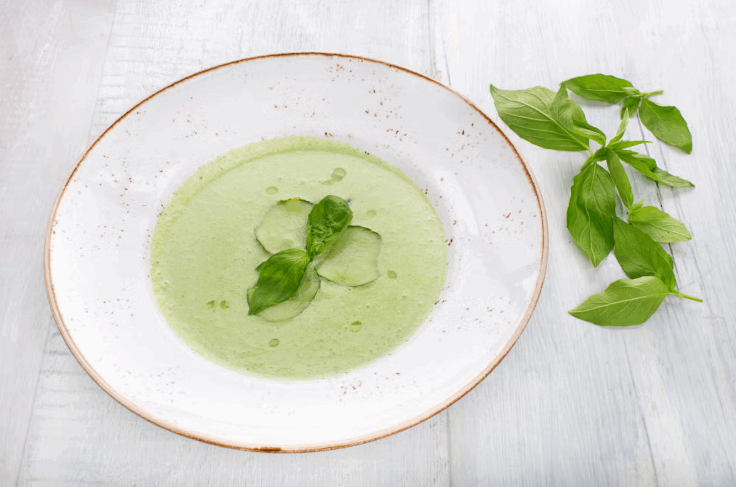 cold cumumber soup.