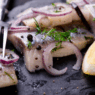 Herring and onions Jewish recipe