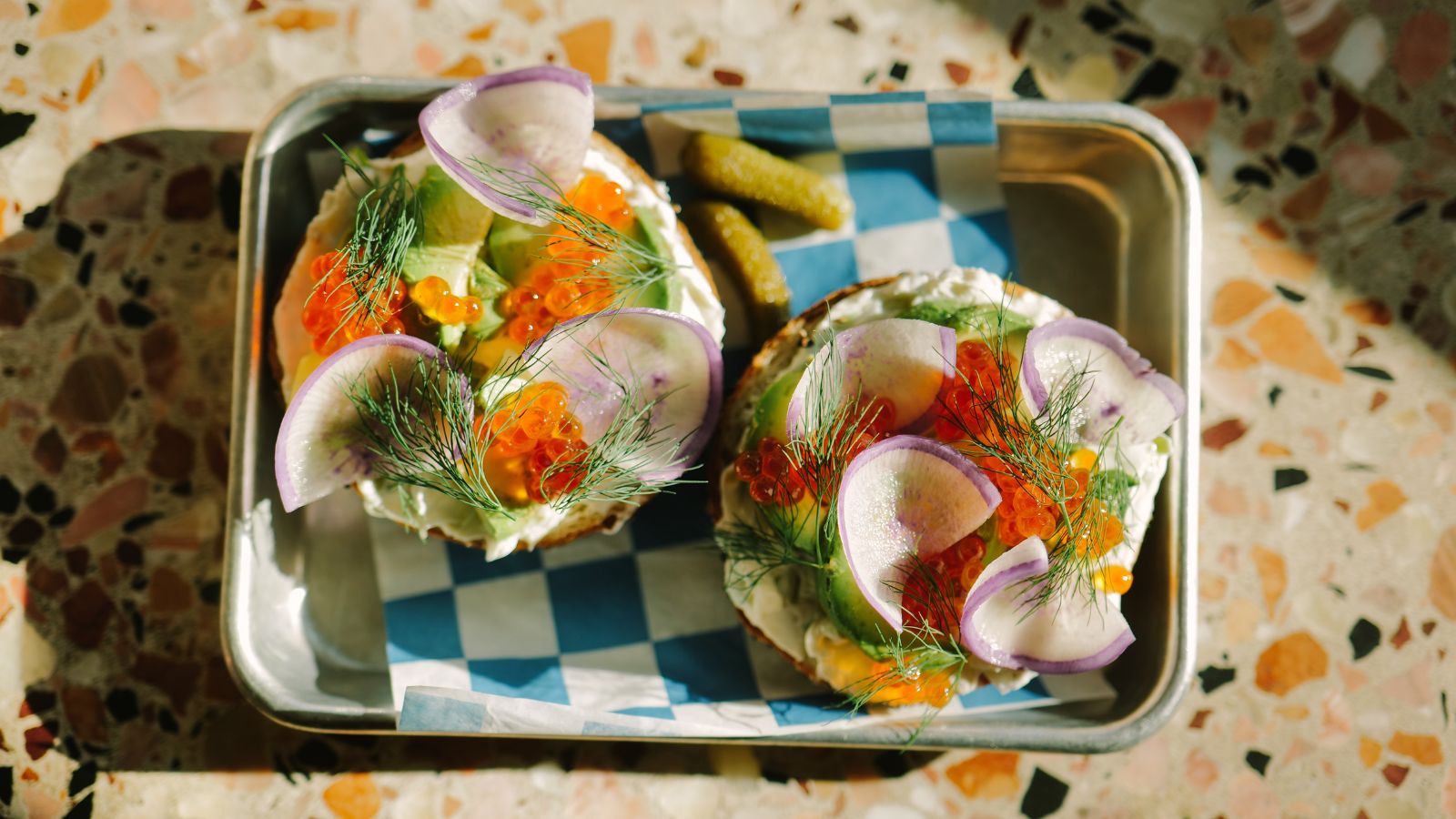 Flower moon bagels.