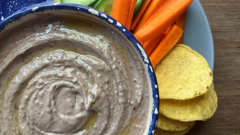 Black bean hummus.