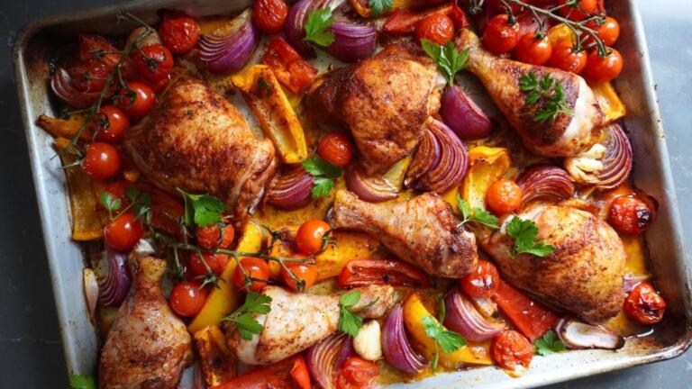 Sheet Pan Chicken Paprika
