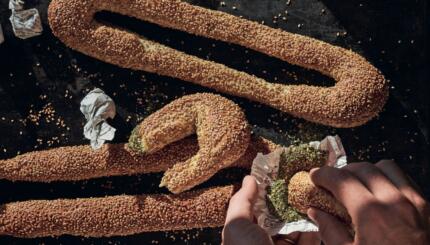 Easy Jerusalem bagel recipe with sesame seeds