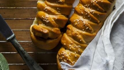 Pumpkin challah.